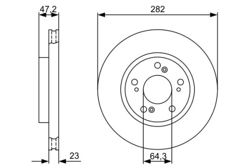 BOSCH Brake Disc (0986479365)