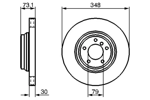 BOSCH Brake Disc (0986479265)