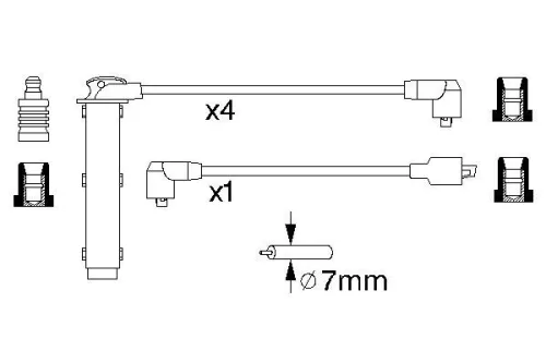 BOSCH Ignition Cable Kit (0986356748)