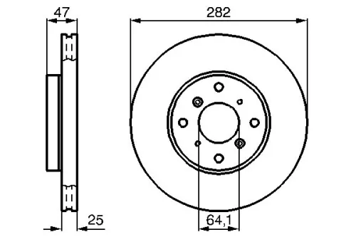 BOSCH Brake Disc (0986478982)
