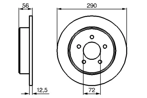 BOSCH Brake Disc (0986479102)
