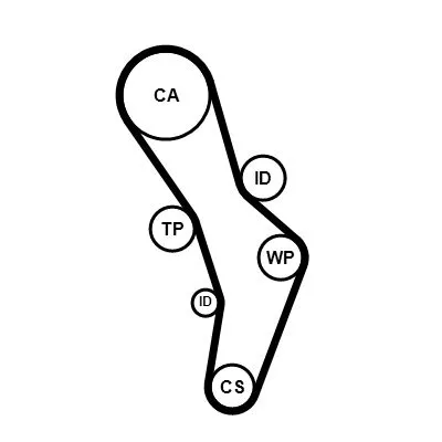 CONTINENTAL CTAM Timing Belt (CT1056)