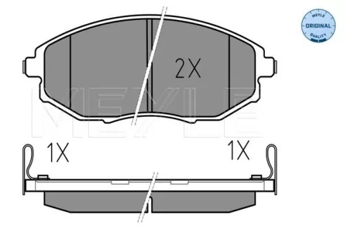 MEYLE Brake Pad Set, disc brake (0252486417/W)