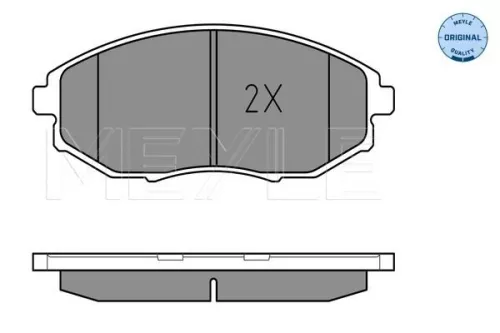 MEYLE Brake Pad Set, disc brake (0252486417/W)