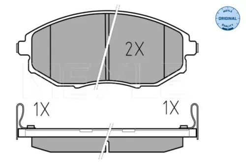 MEYLE Brake Pad Set, disc brake (0252486417/W)