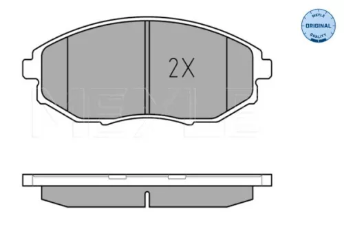 MEYLE Brake Pad Set, disc brake (0252486417/W)