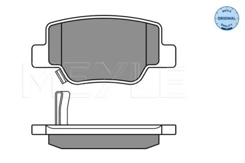 MEYLE Brake Pad Set, disc brake (0252492616/W)