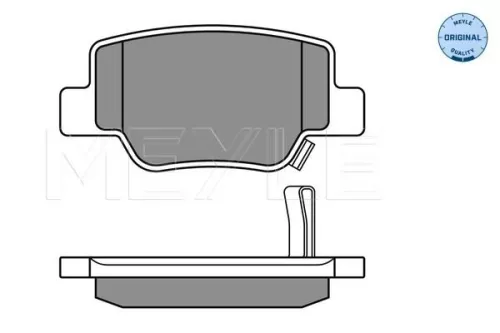 MEYLE Brake Pad Set, disc brake (0252492616/W)