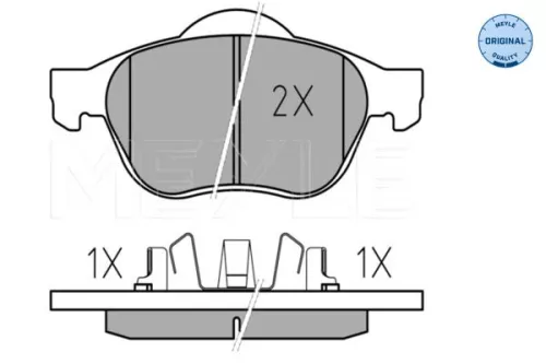 MEYLE Brake Pad Set, disc brake (0252399617/W)
