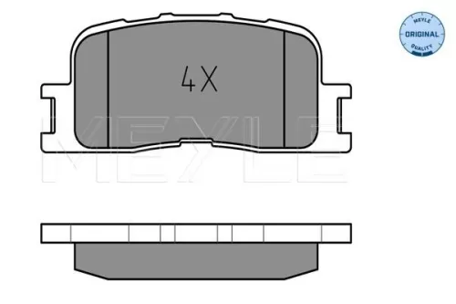 MEYLE Brake Pad Set, disc brake (0252370215/W)