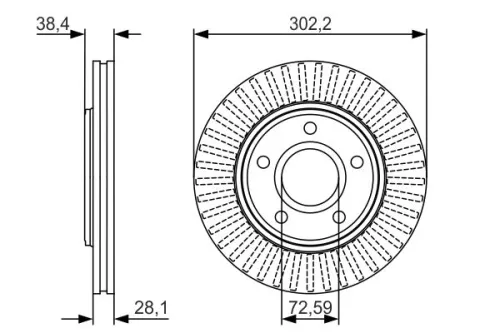 BOSCH Brake Disc (0986479046)