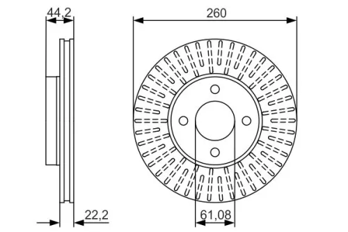BOSCH Brake Disc (0986479090)