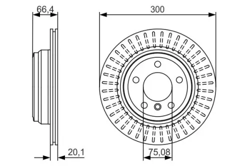 BOSCH Brake Disc (0986479045)