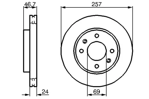 BOSCH Brake Disc (0986479207)