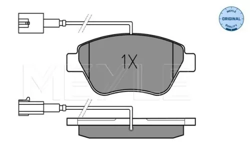 MEYLE Brake Pad Set, disc brake (0252370517/W)
