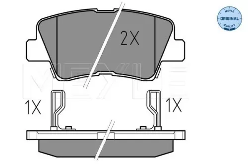 MEYLE Brake Pad Set, disc brake (0252493415/W)