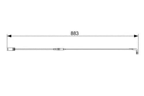 BOSCH Warning Contact, brake pad wear (1987473005)