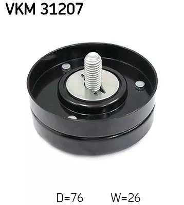 SKF Deflection/Guide Pulley, V-ribbed belt (VKM31207)