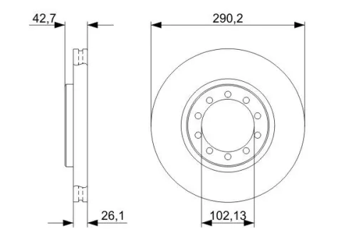 BOSCH Brake Disc (0986479342)