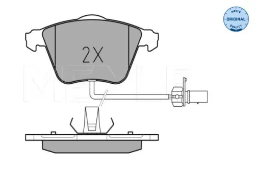 MEYLE Brake Pad Set, disc brake (0252376220/W)