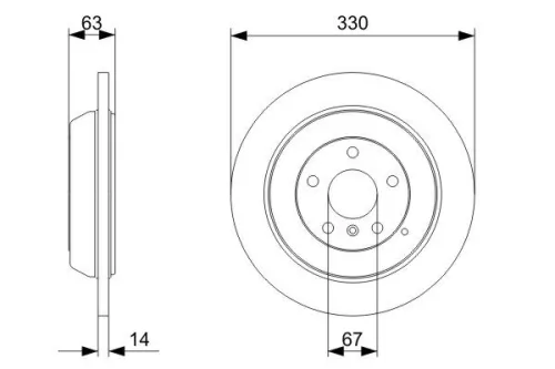BOSCH Brake Disc (0986479330)