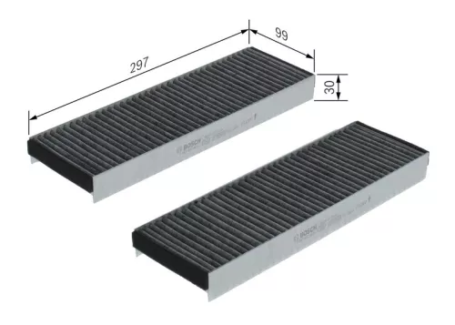 BOSCH Filter, cabin air (1987432422)