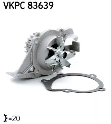SKF Water Pump, engine cooling (VKPC83639)