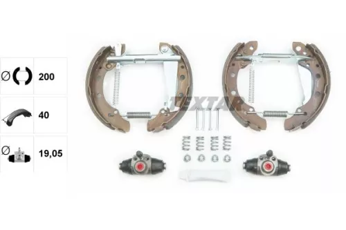 TEXTAR Brake Shoe Set (84044705)