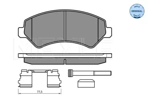 MEYLE Brake Pad Set, disc brake (0252446619/W1)