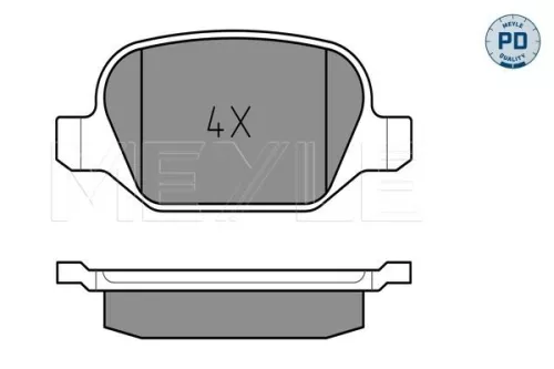 MEYLE Brake Pad Set, disc brake (0252351716/PD)
