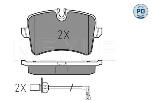MEYLE Brake Pad Set, disc brake (0252460617/PD)