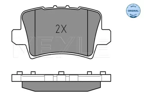 MEYLE Brake Pad Set, disc brake (0252408615/W)