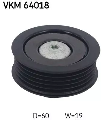 Deflection/Guide Pulley, V-ribbed belt