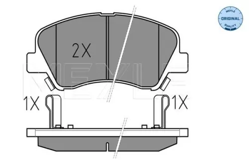 MEYLE Brake Pad Set, disc brake (0252534818)