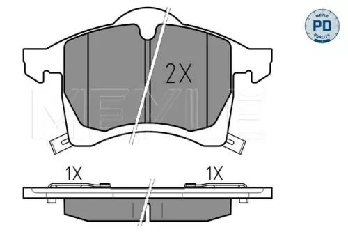MEYLE Brake Pad Set, disc brake (0252305719/PD)