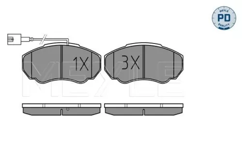 MEYLE Brake Pad Set, disc brake (0252391719/PD)