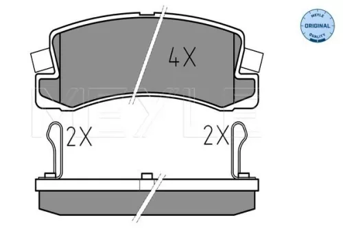 MEYLE Brake Pad Set, disc brake (0252007615/W)
