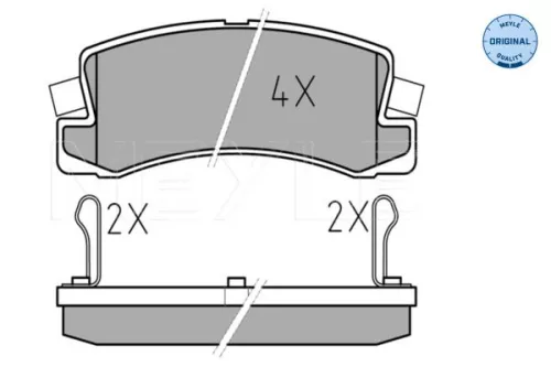 MEYLE Brake Pad Set, disc brake (0252007615/W)