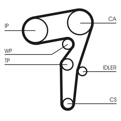 CONTINENTAL CTAM Water Pump & Timing Belt Kit (CT1155WP1)