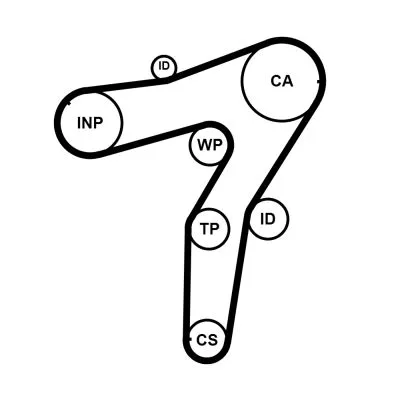 CONTINENTAL CTAM Timing Belt (CT1183)