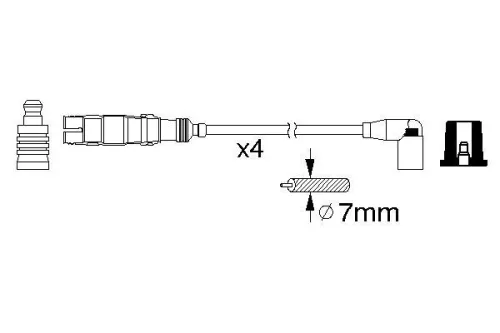 BOSCH Ignition Cable Kit (0986356359)