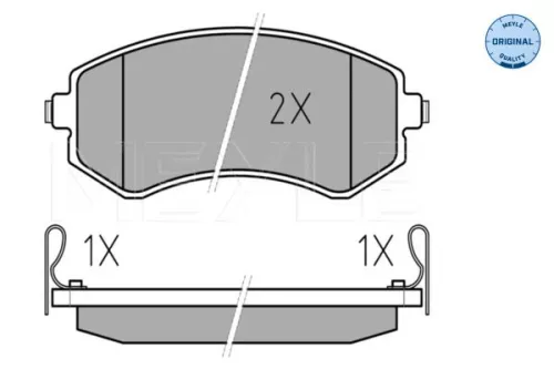 MEYLE Brake Pad Set, disc brake (0252350216/W)