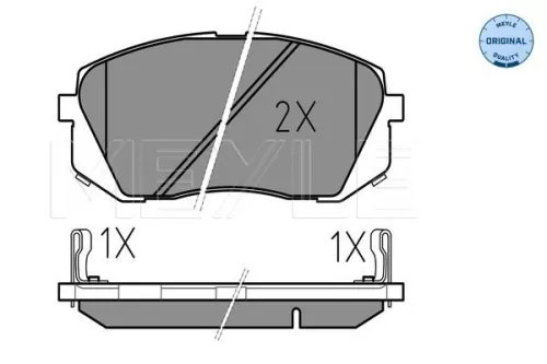 MEYLE Brake Pad Set, disc brake (0252450116/W)