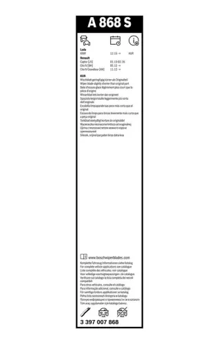 BOSCH Wiper Blade (3397007868)