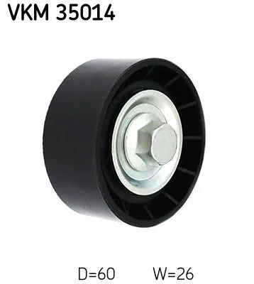 SKF Deflection/Guide Pulley, V-ribbed belt (VKM35014)