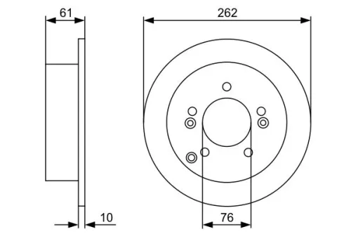 BOSCH Brake Disc (0986479C03)