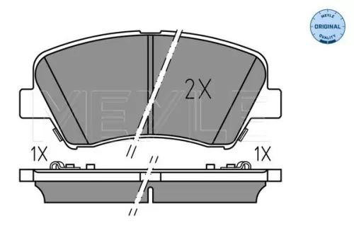 MEYLE Brake Pad Set, disc brake (0252569218)
