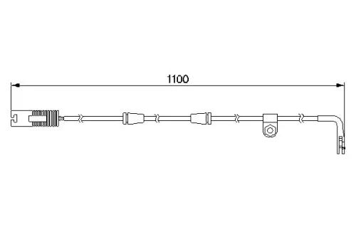 BOSCH Warning Contact, brake pad wear (1987474942)