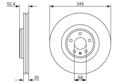 BOSCH Brake Disc (0986479747)