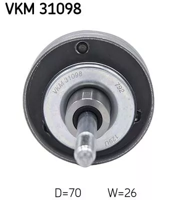 Deflection/Guide Pulley, V-ribbed belt